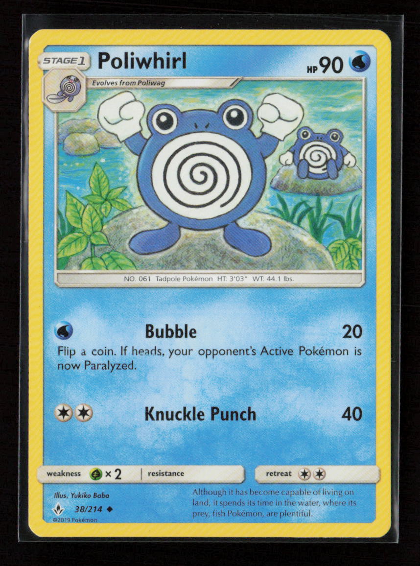 Poliwhirl Uncommon SM - Unbroken Bonds 38/214 LP