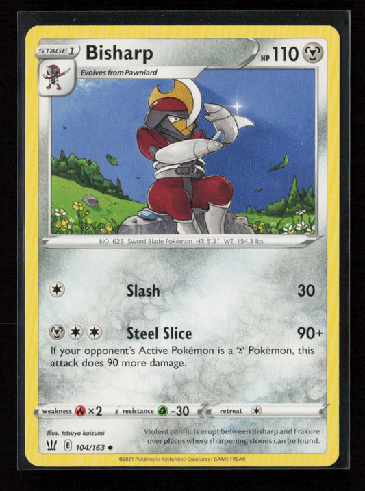 Bisharp Uncommon SWSH05: Battle Styles 104/163 LP