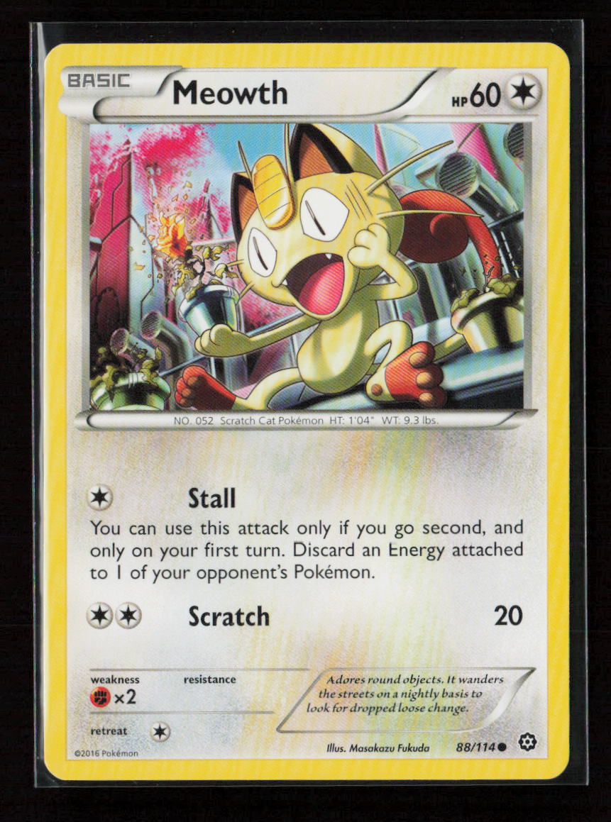 Meowth Common XY - Steam Siege 88/114 LP
