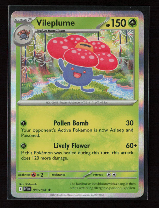 Vileplume Rare ME02: Phantasmal Flames 003/094 NM