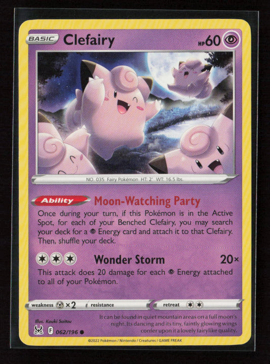 Clefairy Common SWSH11: Lost Origin 062/196 LP