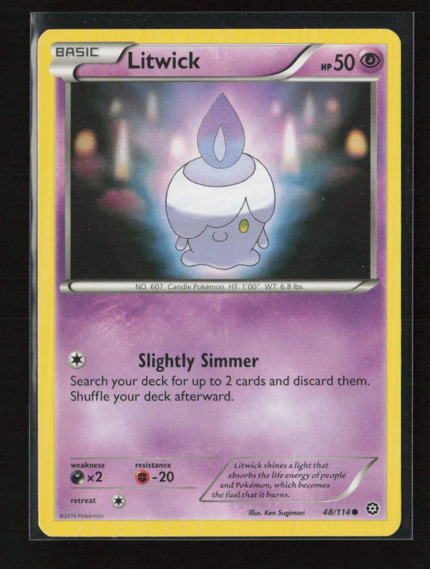 Litwick Common XY - Steam Siege 48/114 LP - Kang's Collectibles