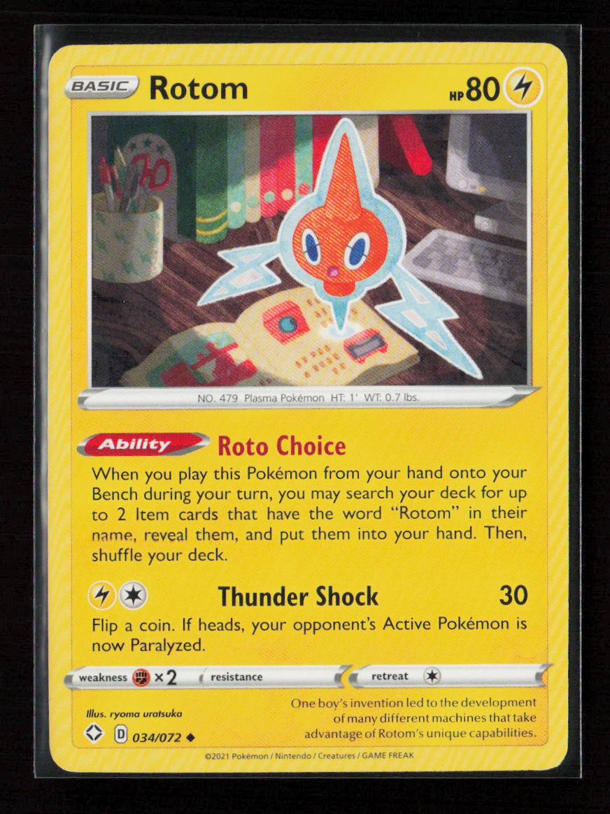 Rotom Uncommon Shining Fates 034/072 LP