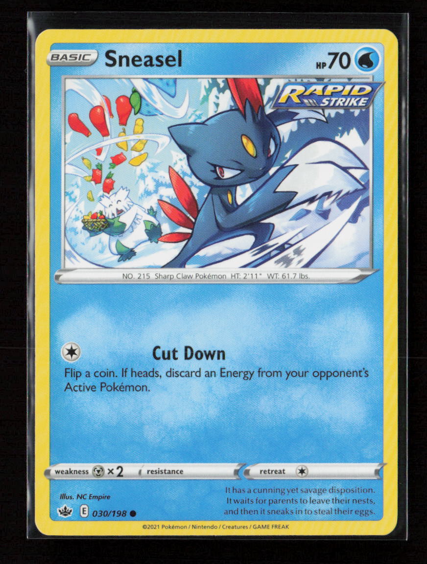 Sneasel Common SWSH06: Chilling Reign 030/198 LP