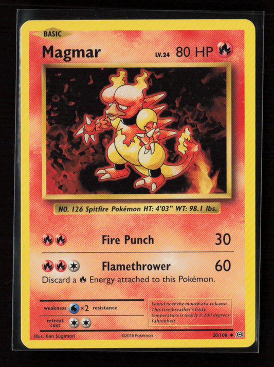 Magmar Uncommon XY - Evolutions 20/108 LP