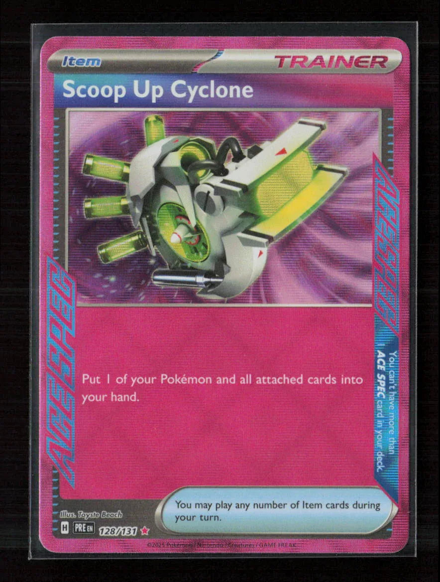 Scoop Up Cyclone ACE SPEC Rare SV: Prismatic Evolutions 128/131 NM - Kang's Collectibles
