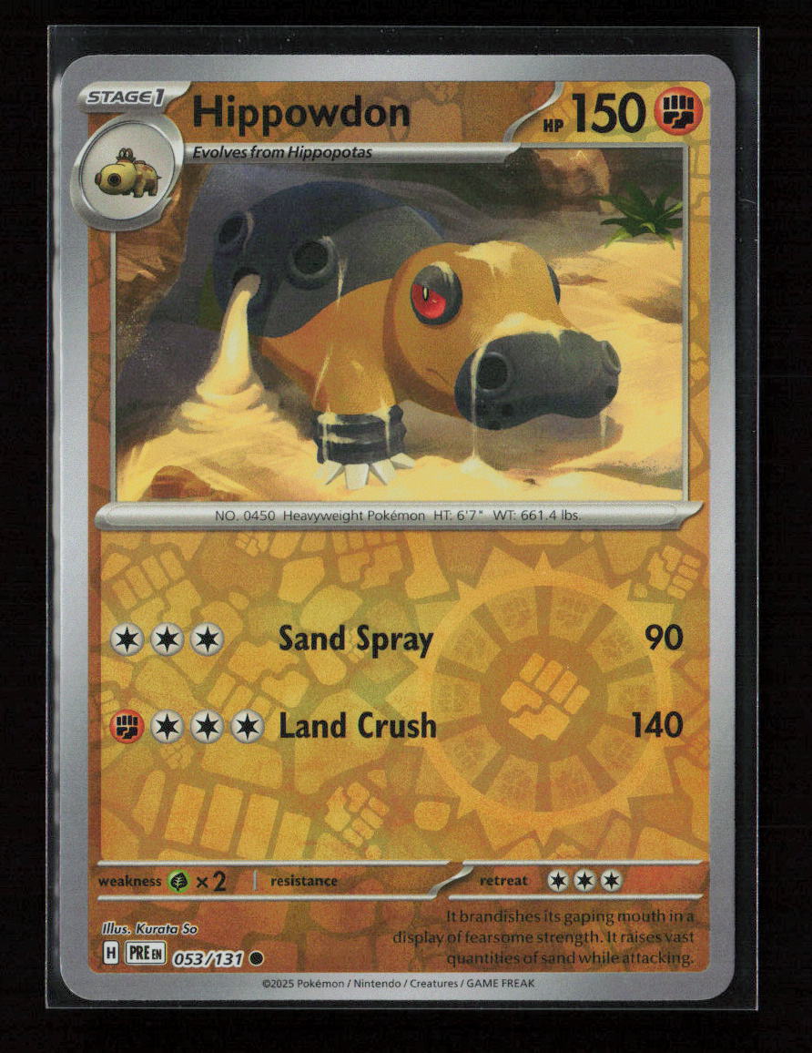 Hippowdon Common SV: Prismatic Evolutions 053/131 NM