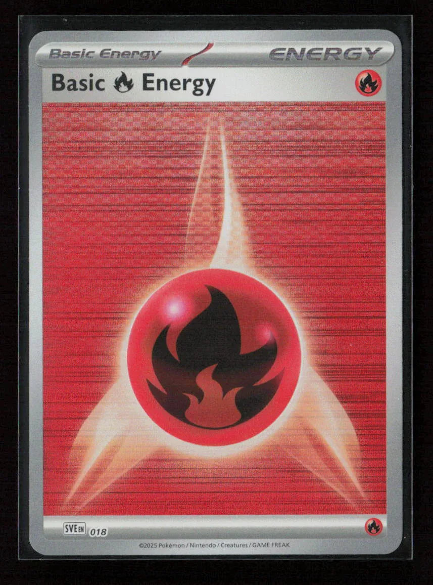 Basic Fire Energy - Common SVE: Scarlet & Violet Energies 018 NM - Kang's Collectibles