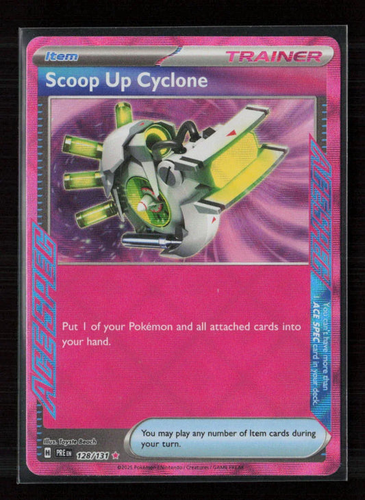 Scoop Up Cyclone ACE SPEC Rare SV: Prismatic Evolutions 128/131 NM - Kang's Collectibles