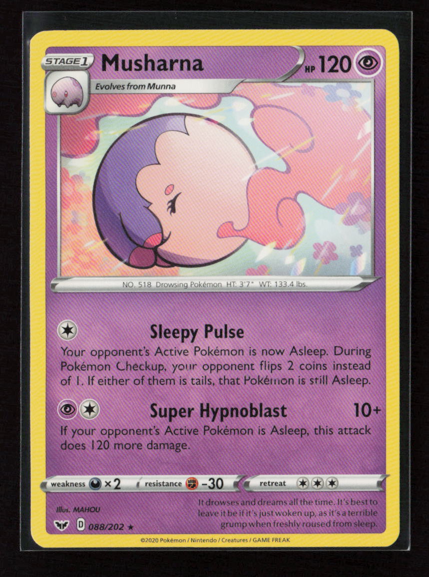 Musharna Rare SWSH01: Sword & Shield Base Set 088/202 LP
