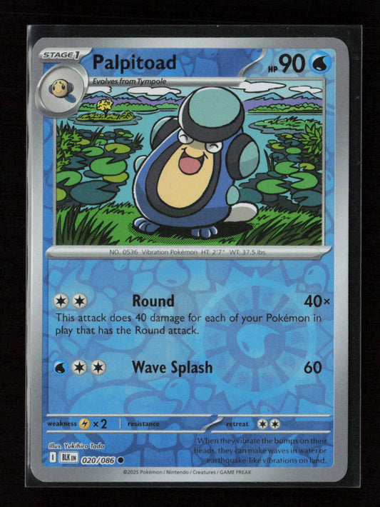 Palpitoad Common SV: Black Bolt 020/086 NM