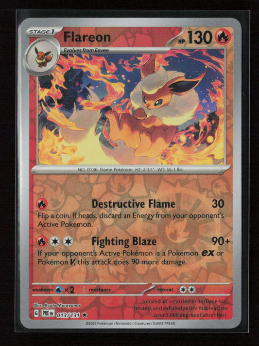 Flareon Rare SV: Prismatic Evolutions 013/131 NM