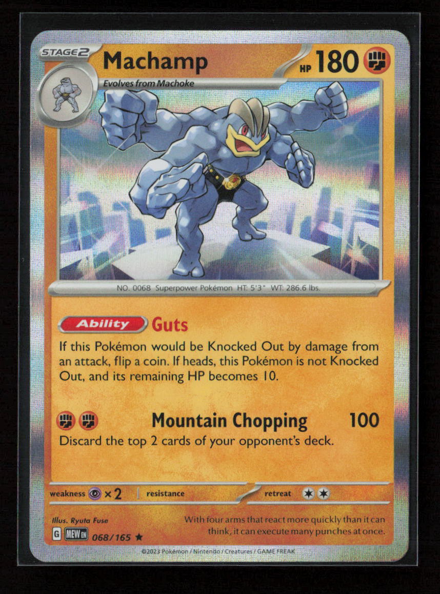 Machamp Rare SV: Scarlet & Violet 151 068/165 NM