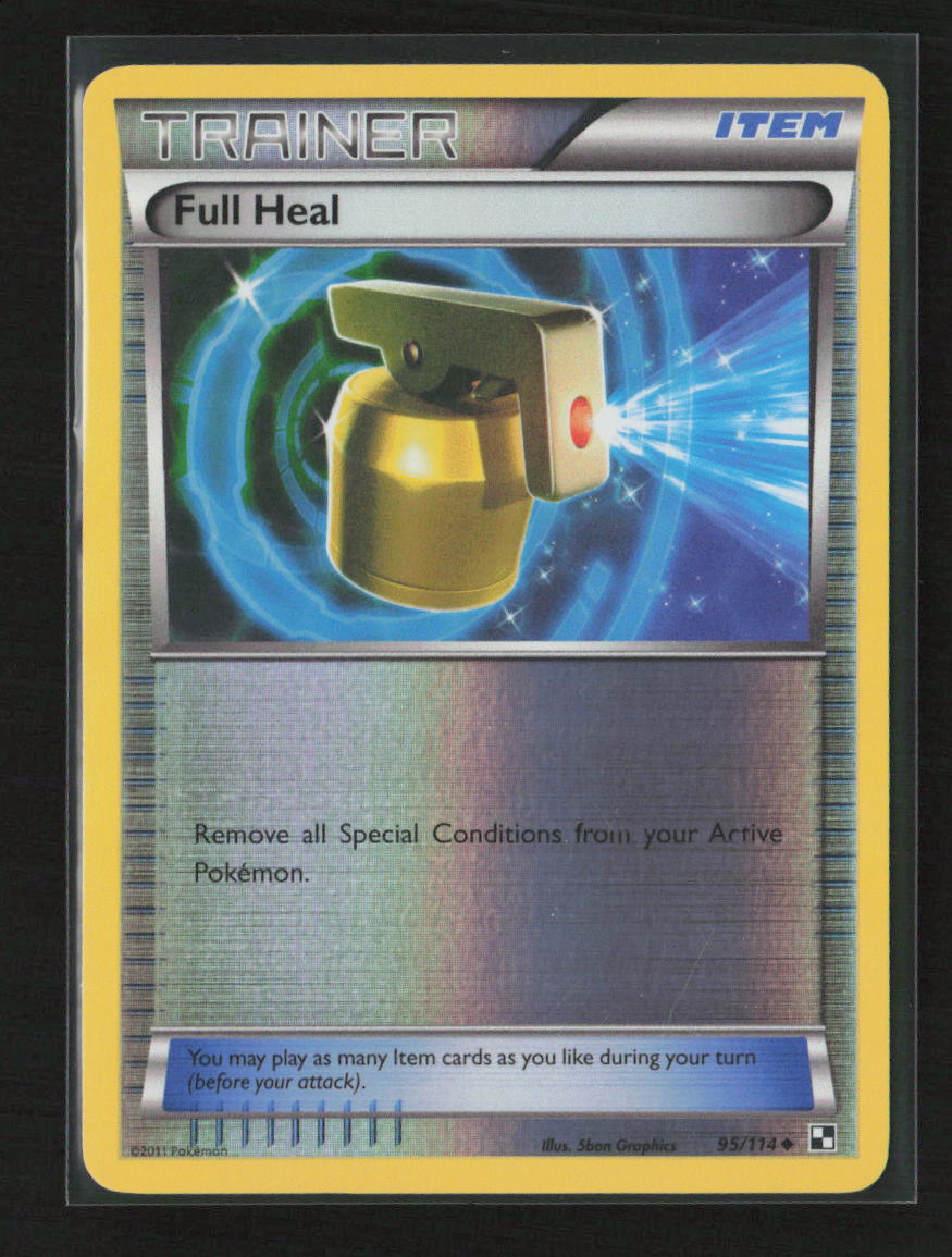 Full Heal Uncommon Black and White 95/114 NM