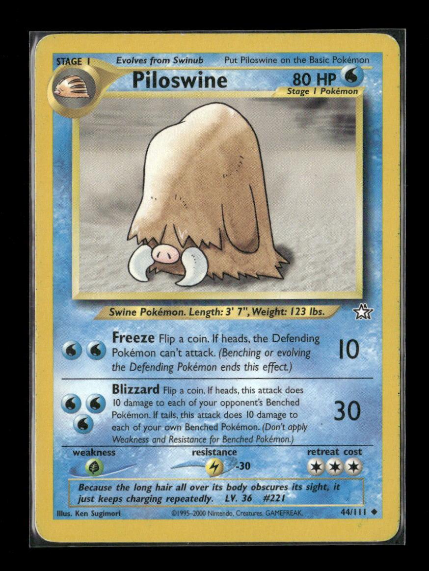 Piloswine Uncommon Neo Genesis 044/111 LP - Kang's Collectibles