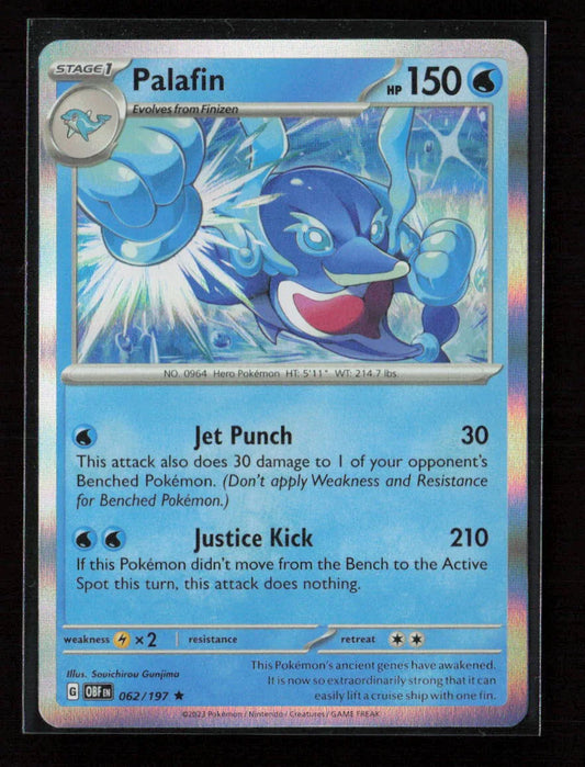 Palafin Rare SV03: Obsidian Flames 062/197 NM - Kang's Collectibles