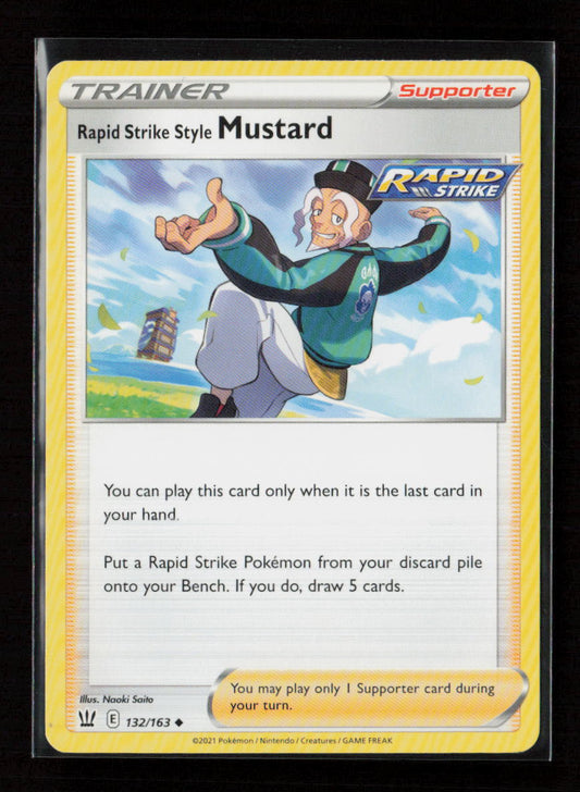 Rapid Strike Style Mustard Uncommon SWSH05: Battle Styles 132/163 LP