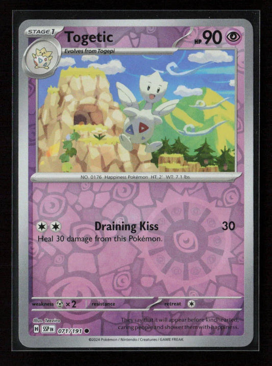 Togetic Common SV08: Surging Sparks 071/191 NM - Kang's Collectibles