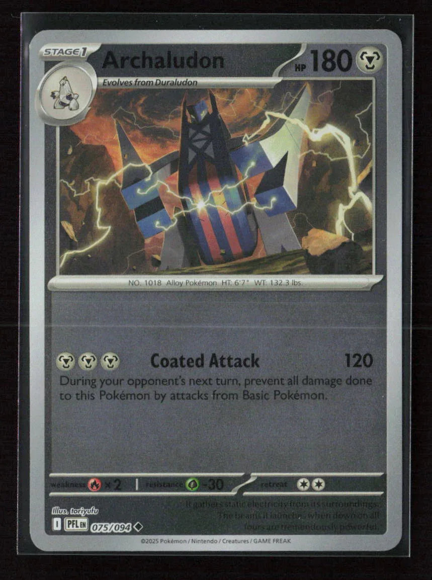 Archaludon Uncommon ME02: Phantasmal Flames 075/094 NM - Kang's Collectibles