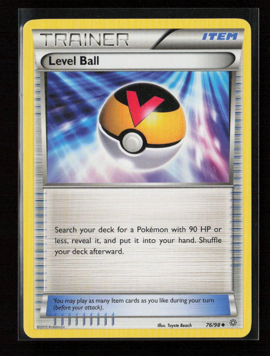 Level Ball Uncommon XY - Ancient Origins 76/98 LP - Kang's Collectibles