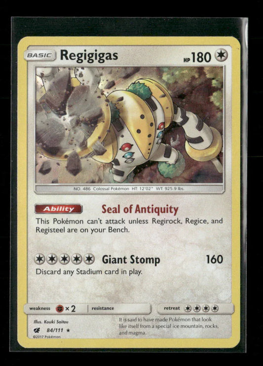 Regigigas Holo Rare SM - Crimson Invasion 84/111 LP - Kang's Collectibles