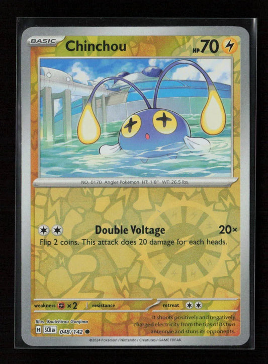 Chinchou Common SV07: Stellar Crown 048/142 NM - Kang's Collectibles