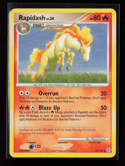 Rapidash Uncommon Diamond and Pearl 59/130 LP