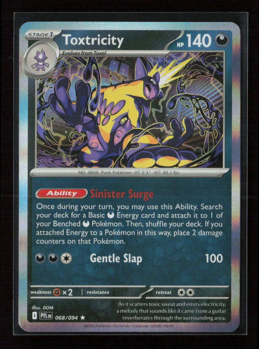 Toxtricity Rare ME02: Phantasmal Flames 068/094 NM - Kang's Collectibles