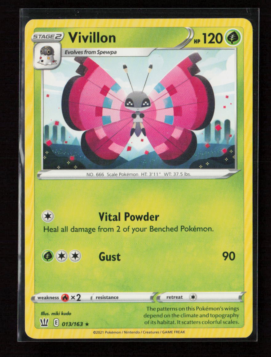 Vivillon Rare SWSH05: Battle Styles 013/163 LP