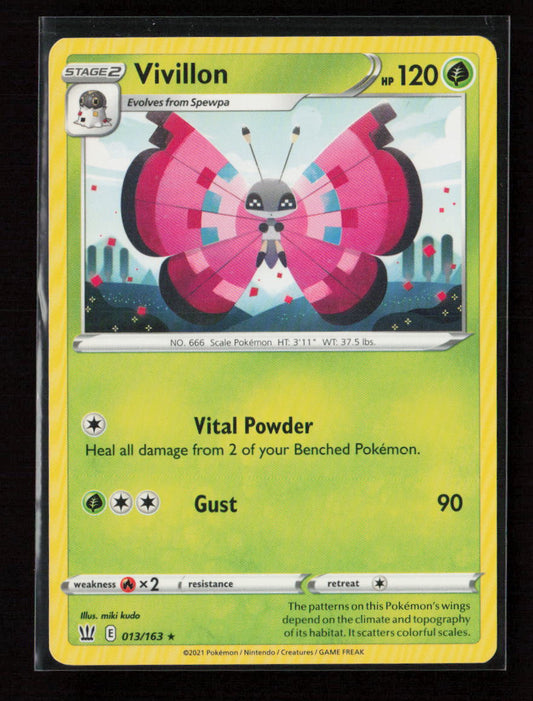 Vivillon Rare SWSH05: Battle Styles 013/163 LP