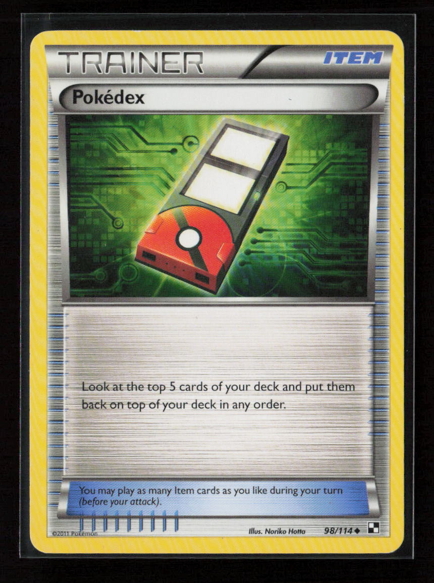 Pokedex Uncommon Black and White 98/114 LP
