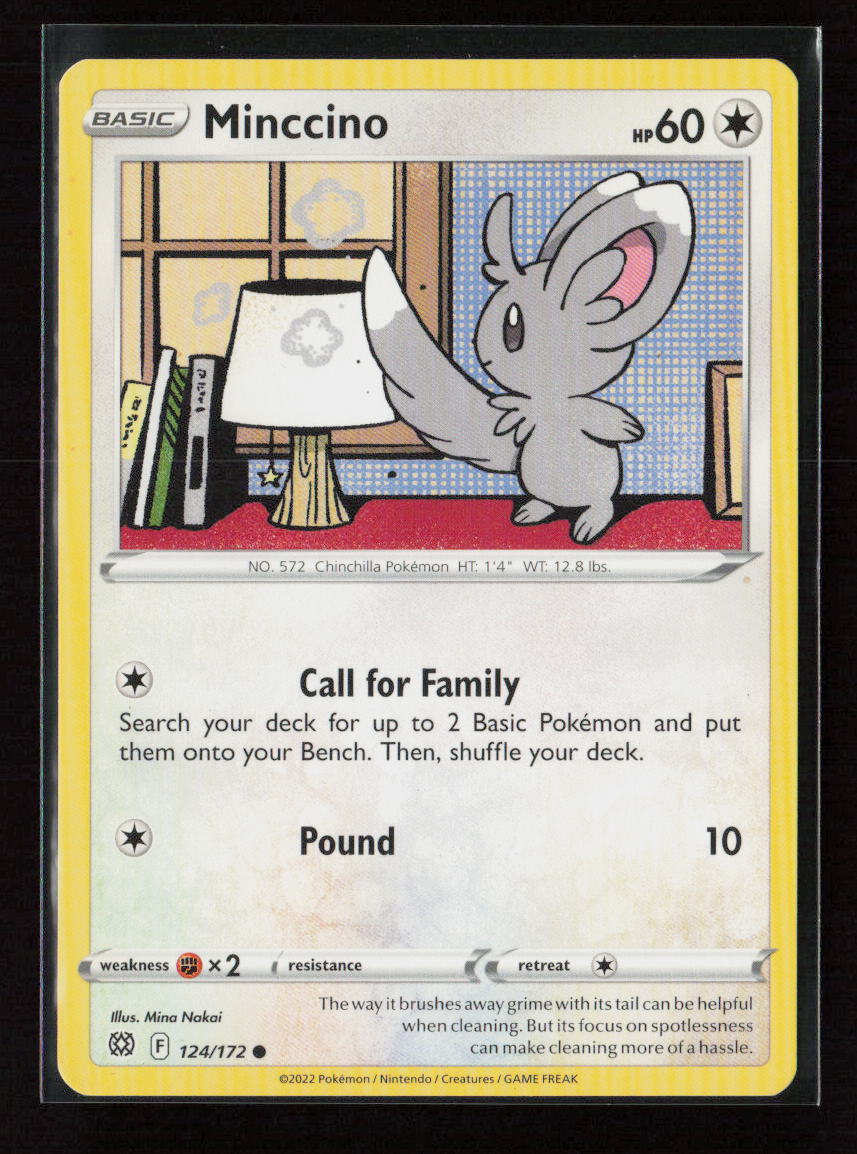 Minccino Common SWSH09: Brilliant Stars 124/172 LP