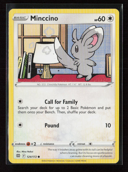 Minccino Common SWSH09: Brilliant Stars 124/172 LP
