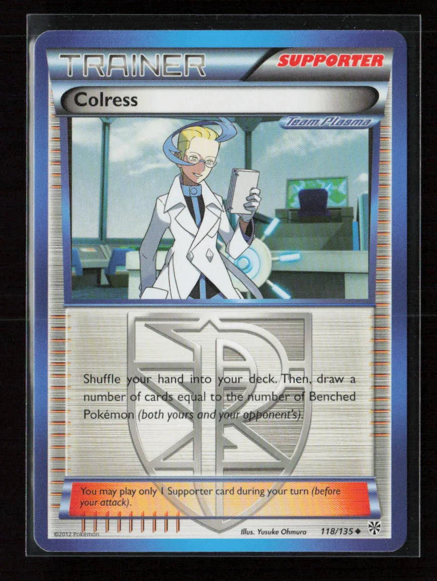 Colress (Team Plasma) Uncommon Plasma Storm 118/135 NM - Kang's Collectibles