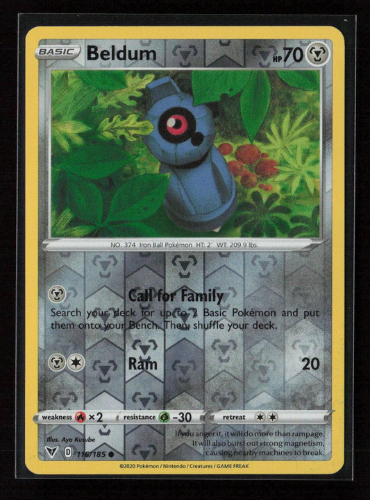 Beldum Common SWSH04: Vivid Voltage 116/185 LP - Kang's Collectibles