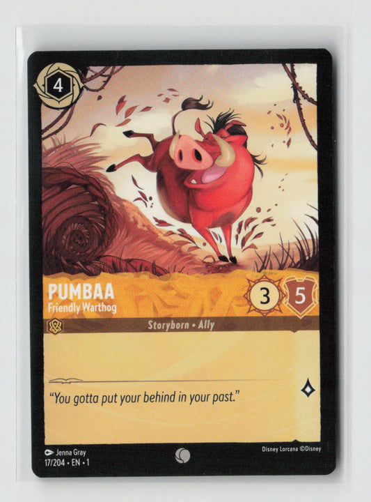 Pumbaa - Friendly Warthog Common The First Chapter 17/204 NM