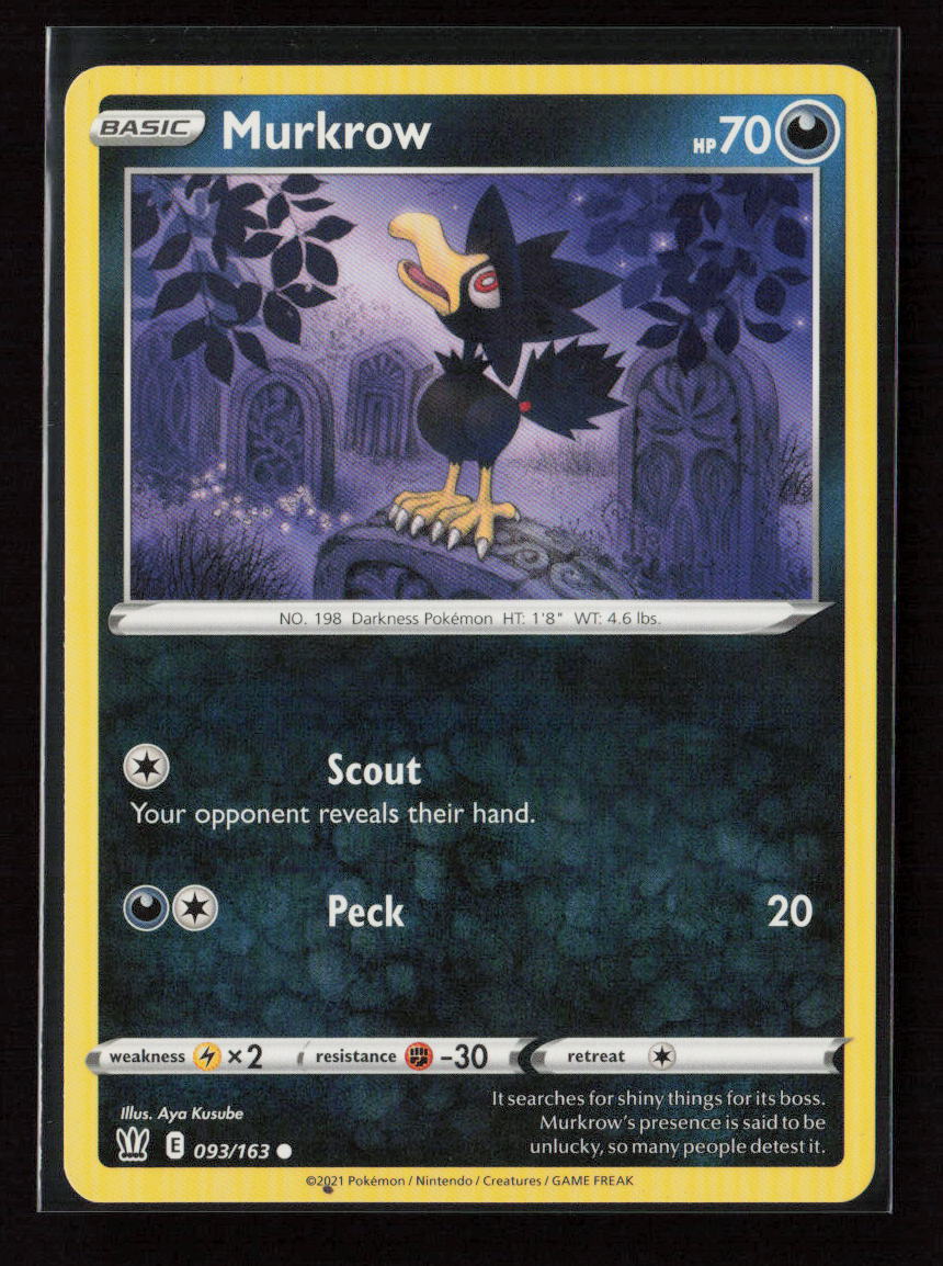 Murkrow Promo Trick or Trade BOOster Bundle 093/163 LP