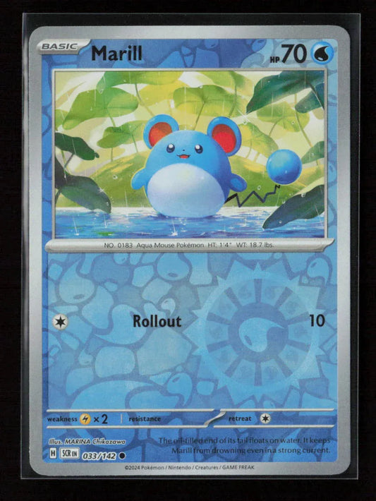 Marill Common SV07: Stellar Crown 033/142 NM - Kang's Collectibles