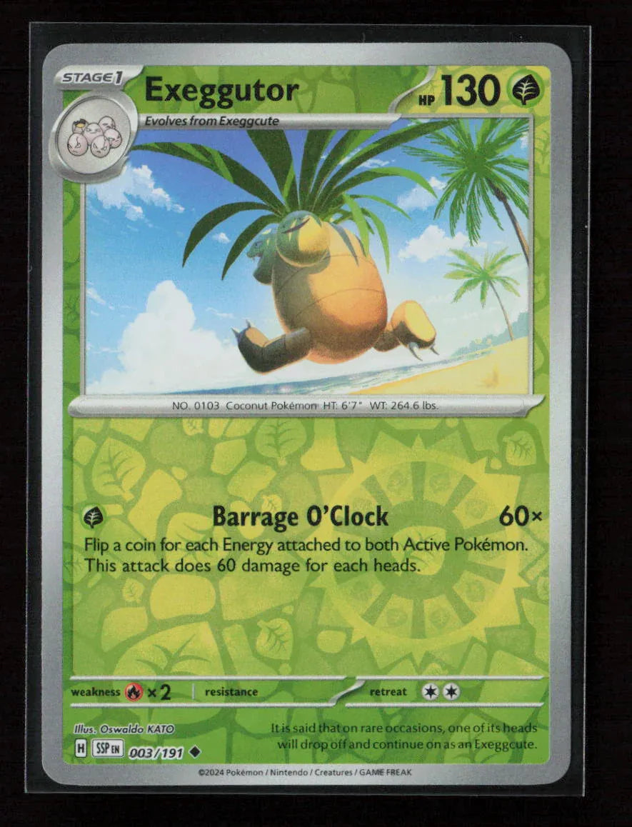 Exeggutor Uncommon SV08: Surging Sparks 003/191 NM - Kang's Collectibles