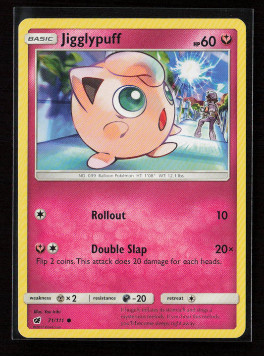 Jigglypuff Common SM - Crimson Invasion 71/111 LP