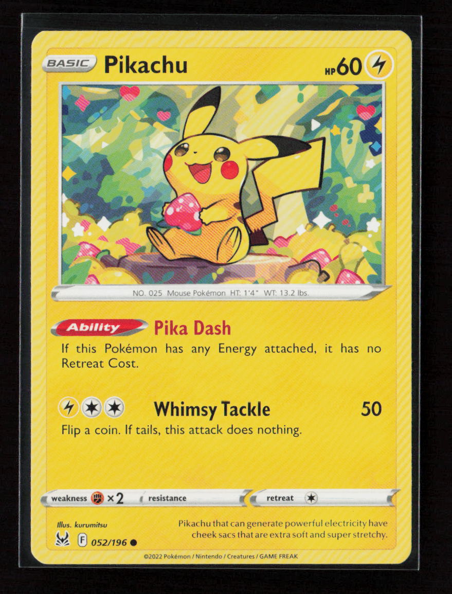 Pikachu Common SWSH11: Lost Origin 052/196 LP