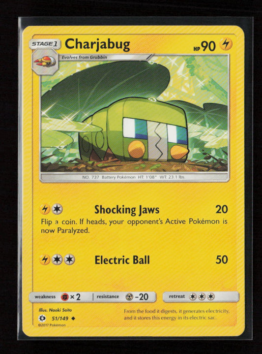 Charjabug Uncommon SM Base Set 51/149 LP