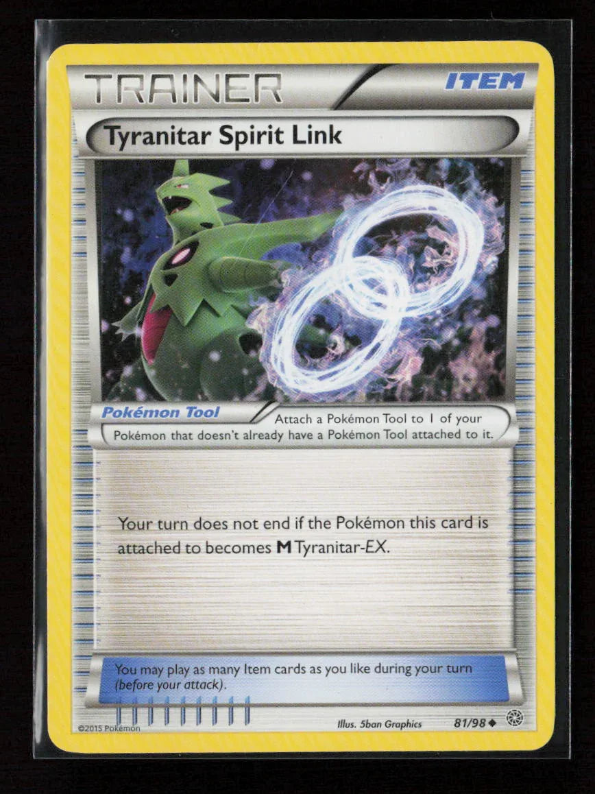 Tyranitar Spirit Link Uncommon XY - Ancient Origins 81/98 NM - Kang's Collectibles