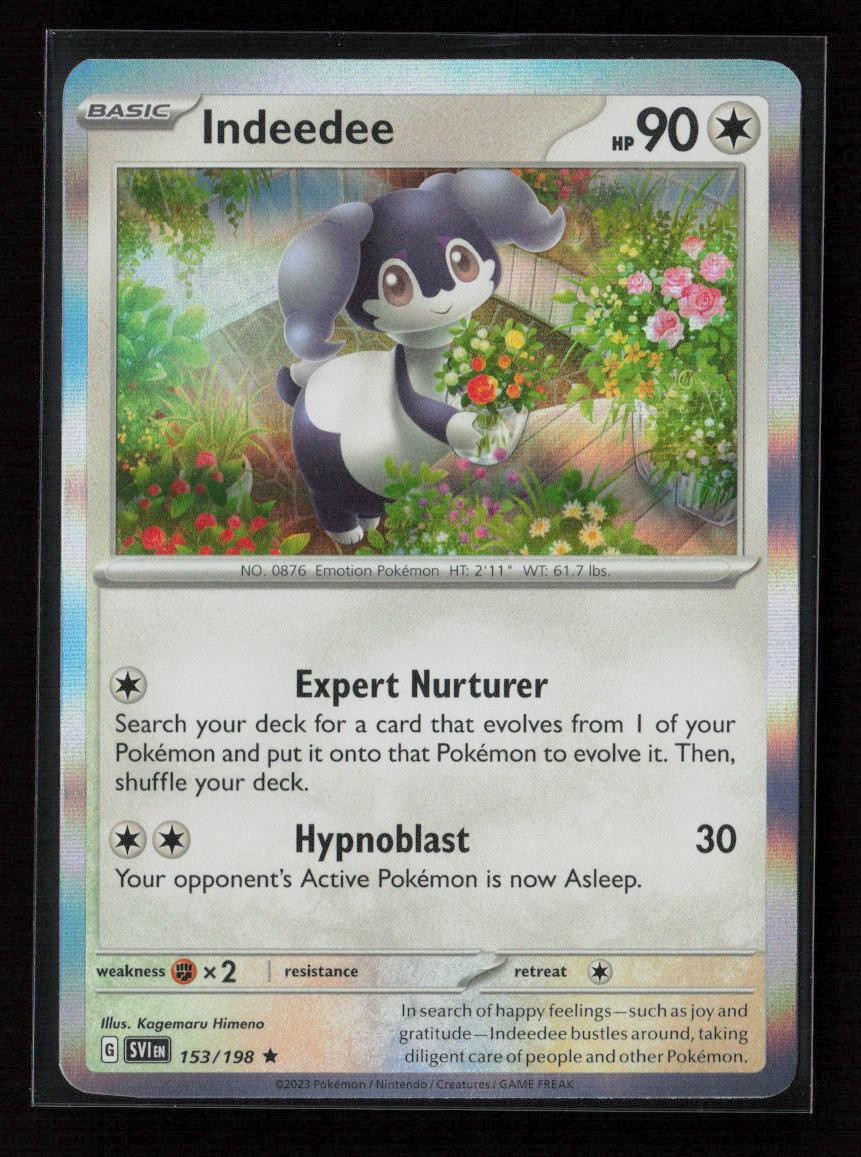 Indeedee Rare SV01: Scarlet & Violet Base Set 153/198 NM - Kang's Collectibles