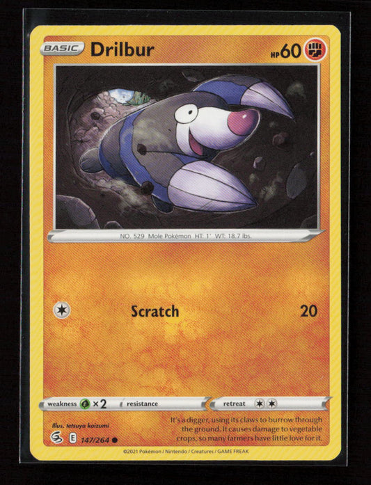 Drilbur Common SWSH08: Fusion Strike 147/264 LP