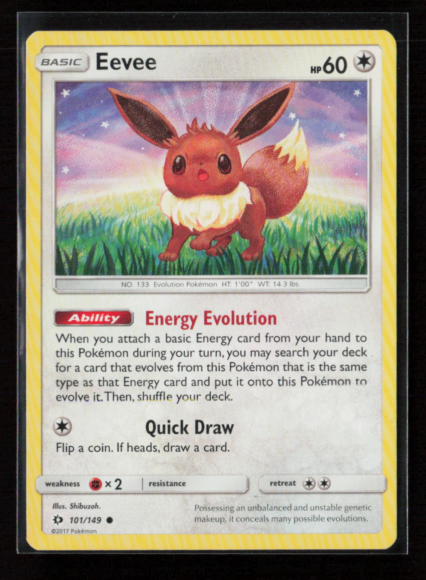 Eevee Common SM Base Set 101/149 LP