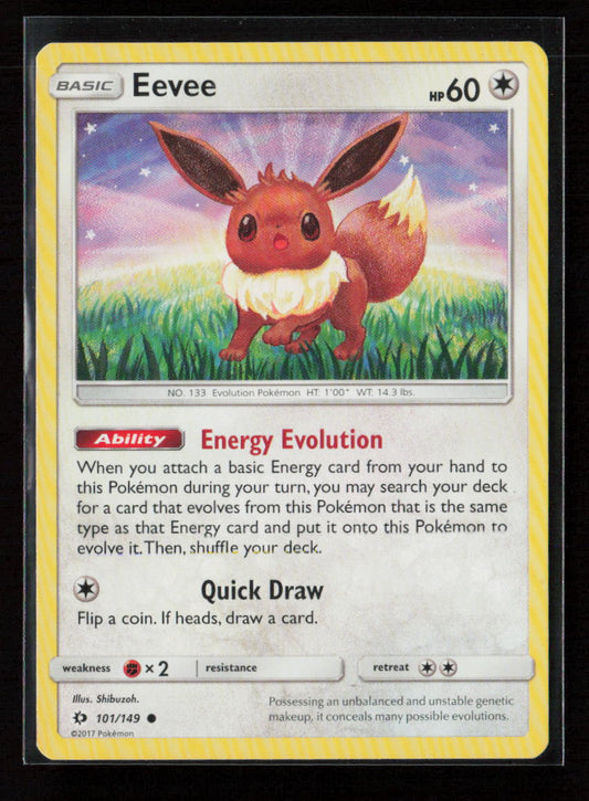 Eevee Common SM Base Set 101/149 LP