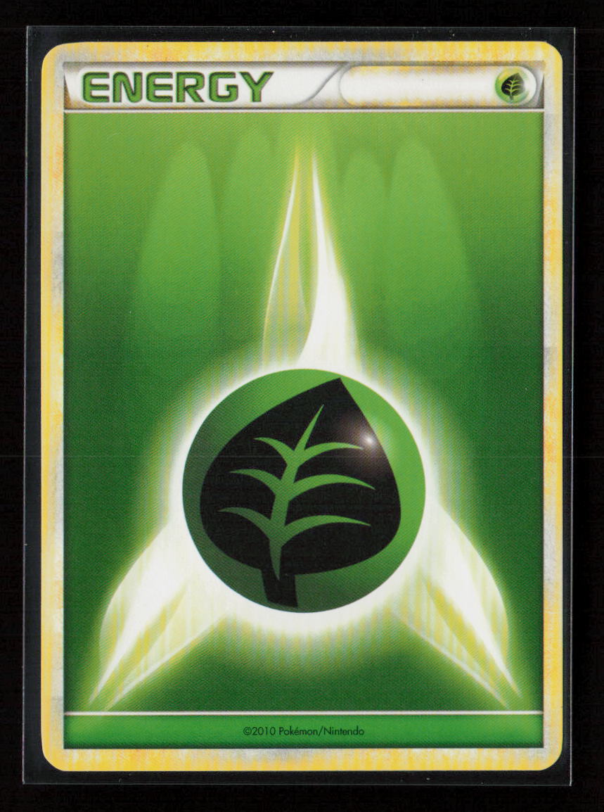 Grass Energy (2010 Unnumbered HGSS Style Non-Holo) Common League & Championship Cards LP