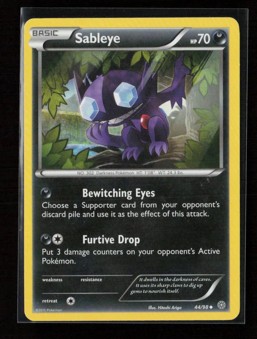 Sableye Uncommon XY - Ancient Origins 44/98 LP - Kang's Collectibles