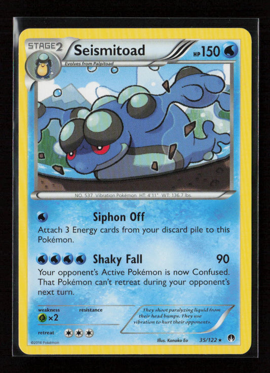 Seismitoad Rare XY - BREAKpoint 35/122 LP